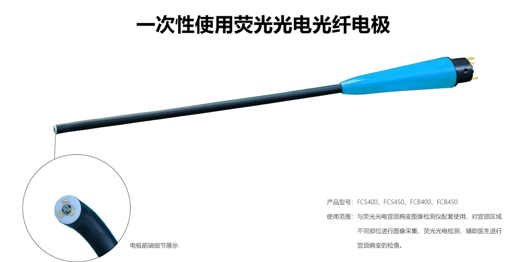 1、一次性使用光电光纤电极